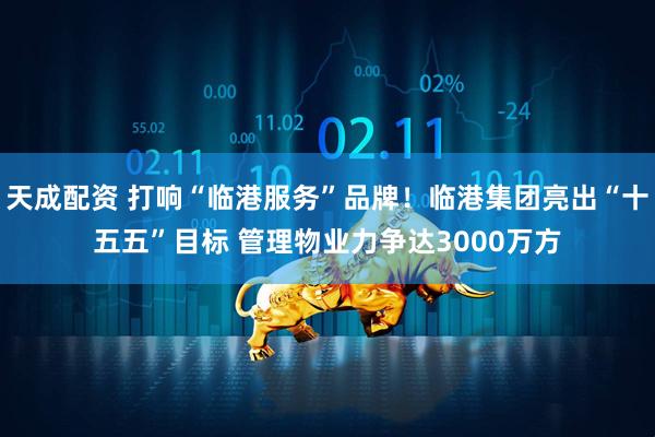天成配资 打响“临港服务”品牌！临港集团亮出“十五五”目标 管理物业力争达3000万方